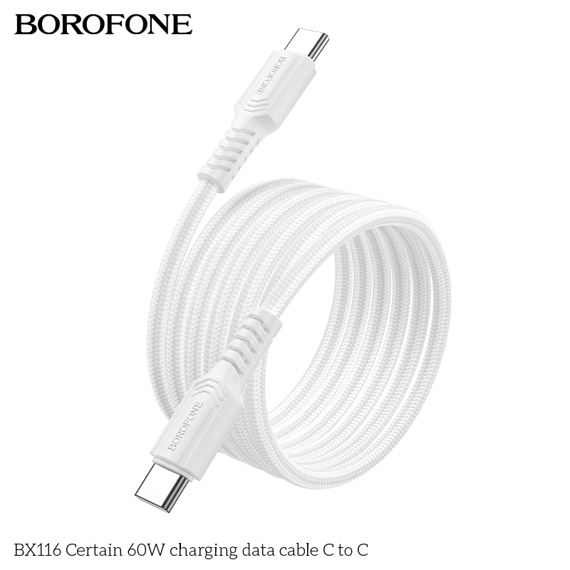 BOROFONE BX116 Certain USB-C to USB-C cable NZ 6
